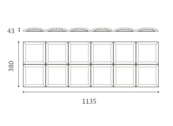 Декоративная панель NMC Arstyl Square (113.5x38x3 см) в Барнауле